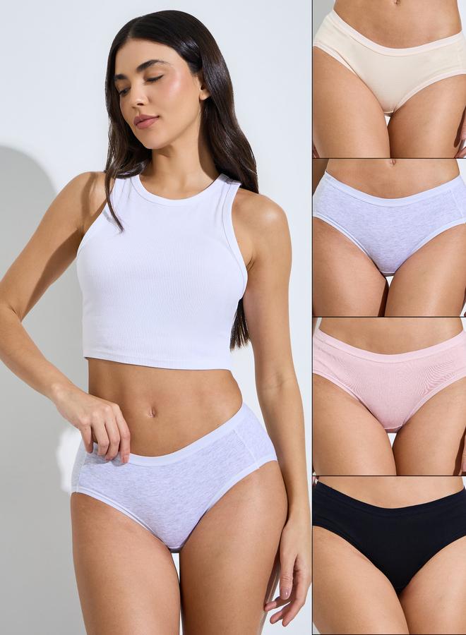 Styli Pack of 4 - Cotton Elastane Full Briefs - Image 1