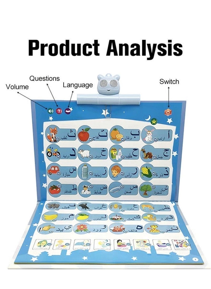 ihomeshop Early Learning Book E-Book,Point Reading Book,Pre-School Bilingual Electronic Sound Book,Children's Educational Toys Drawing Boards - Image 4