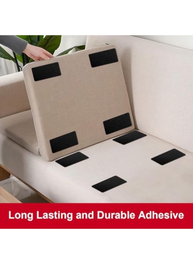 Azonee Hook and Loop Tape Strips with Adhesive, 5x10 cm Heavy Duty Nylon Velcro for Sewing, Crafting, DIY, Interlocking Tape, 15 Pcs - Image 2