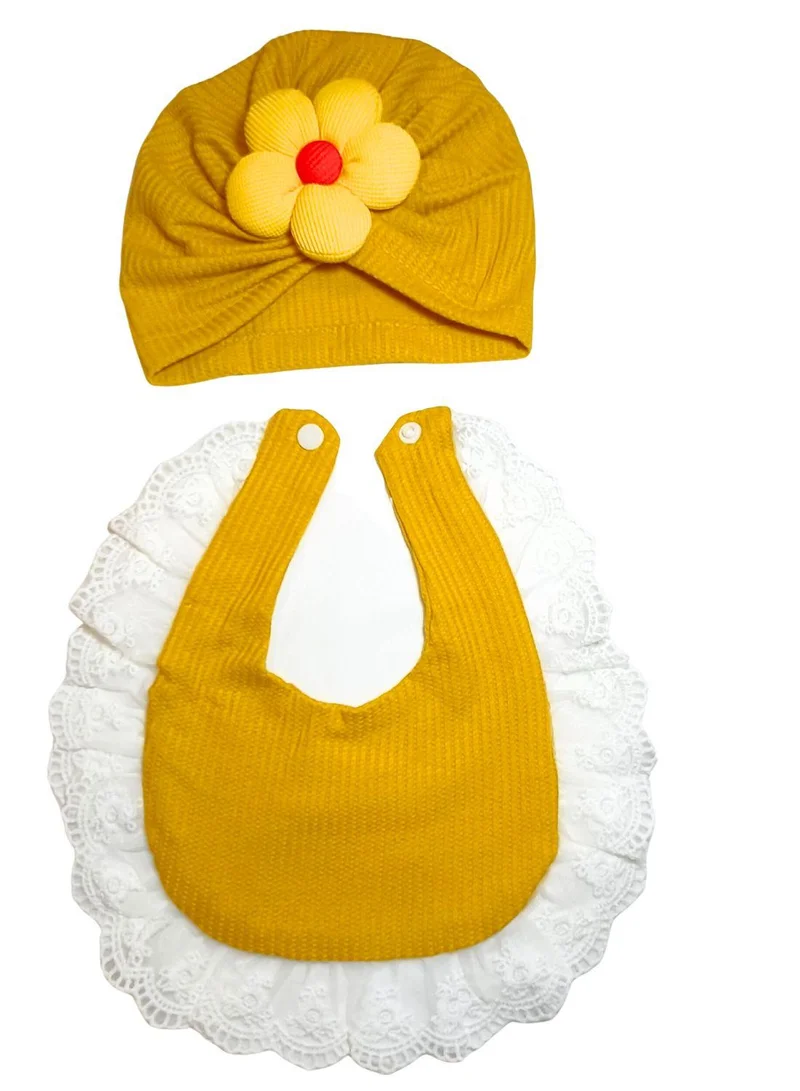 بيبي كلو Adorable Baby Bib and Cap Gift Set