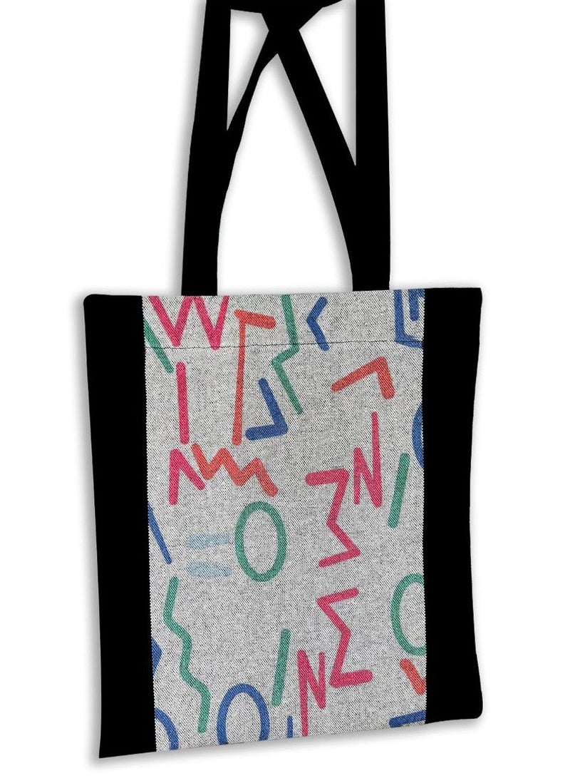 Gharibo Bags casual printed linen tote bag - Image 1