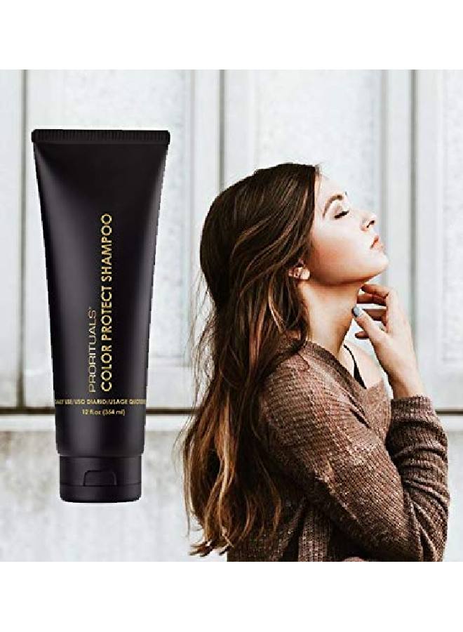 Prorituals Color Protect Shampoo Natural Shampoo For Color Treated Hair Color Safe Shampoo With Keratin For Hair Shine And Moisturizing Hair 12 Oz - Image 3