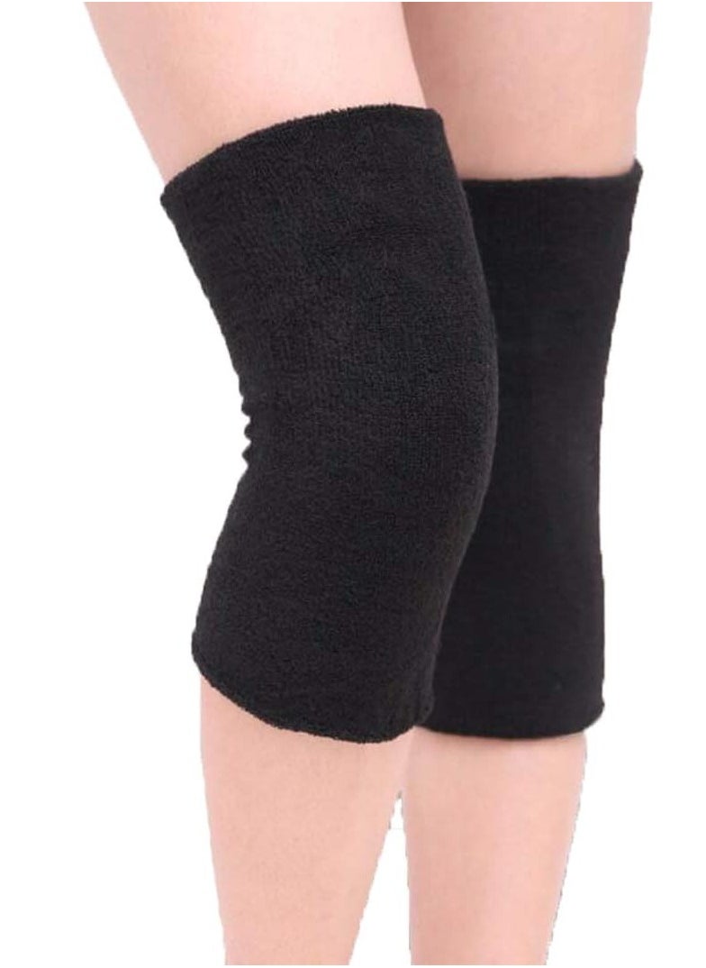 Generic Warm Kenn Pads for Adult Pain Relief – Outdoor Sports Therapy Knee – Black  - Image 1