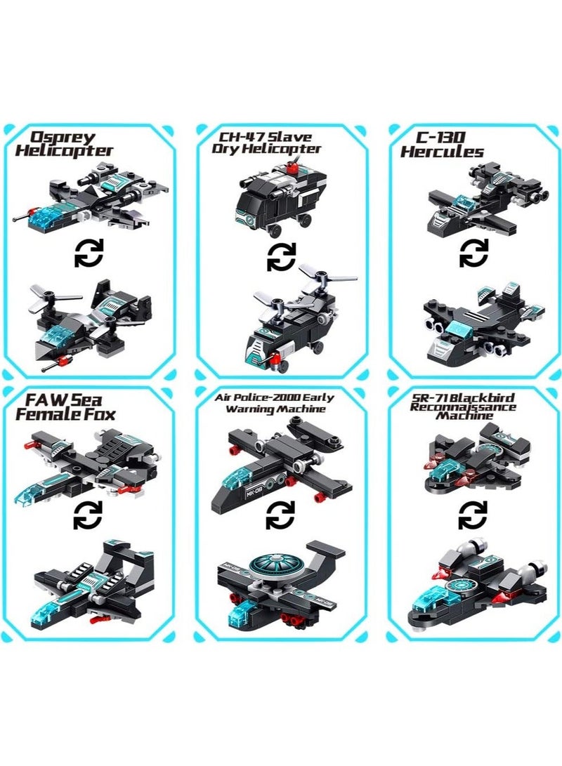 Loquat Robot Building Blocks Toy from 6 7 8 9 10 Years for Boys 577 Pieces Construction Toy 25-in-1 STEM Building Learning Toy Aeroplane Building Kit Educational Gift for Boys and Girls - Image 3