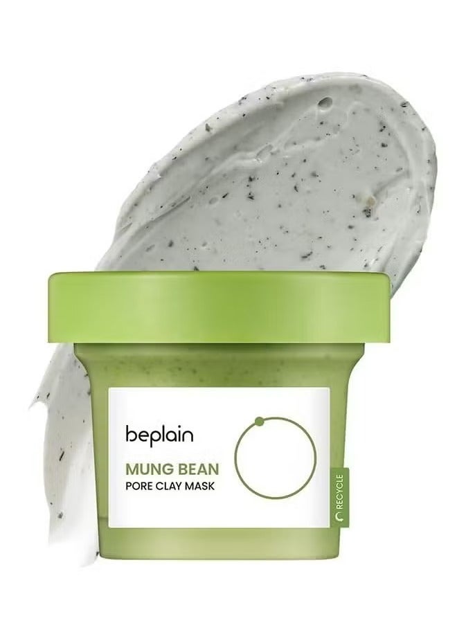 beplain Mung Bean Pore Clay mask 120ml, Wash Off Mask for Blackhead and Whitehead Care, Gently Exfoliate and Tighten Pores - Image 1