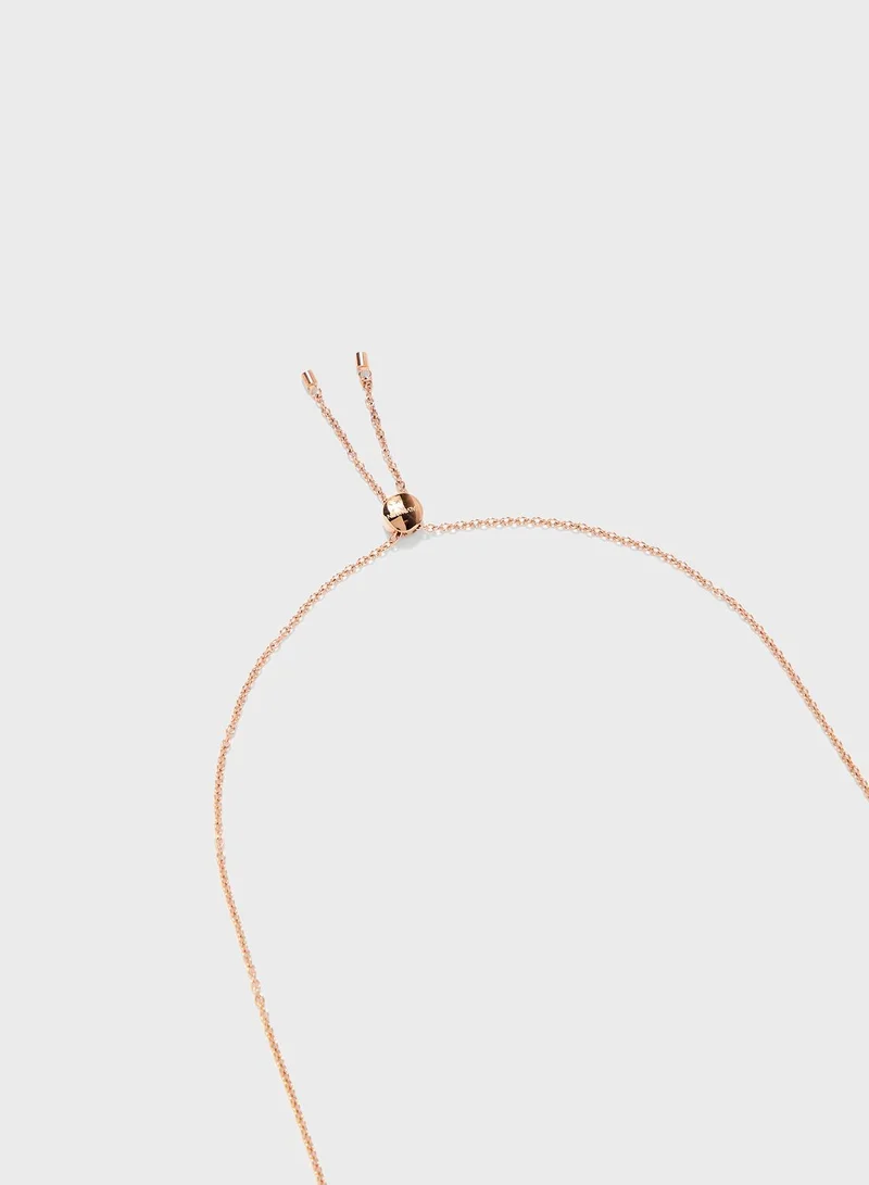 Calvin Klein Jeans Groovy Rosegold Choker Necklace