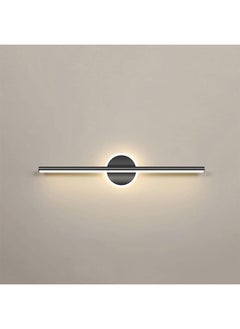DAREU Modern Wireless LED Wall Sconce – Plug-and-Play Battery-Powered Light for Bathroom, Table, or Mirror – Black Finish with Included Battery  - Image 2