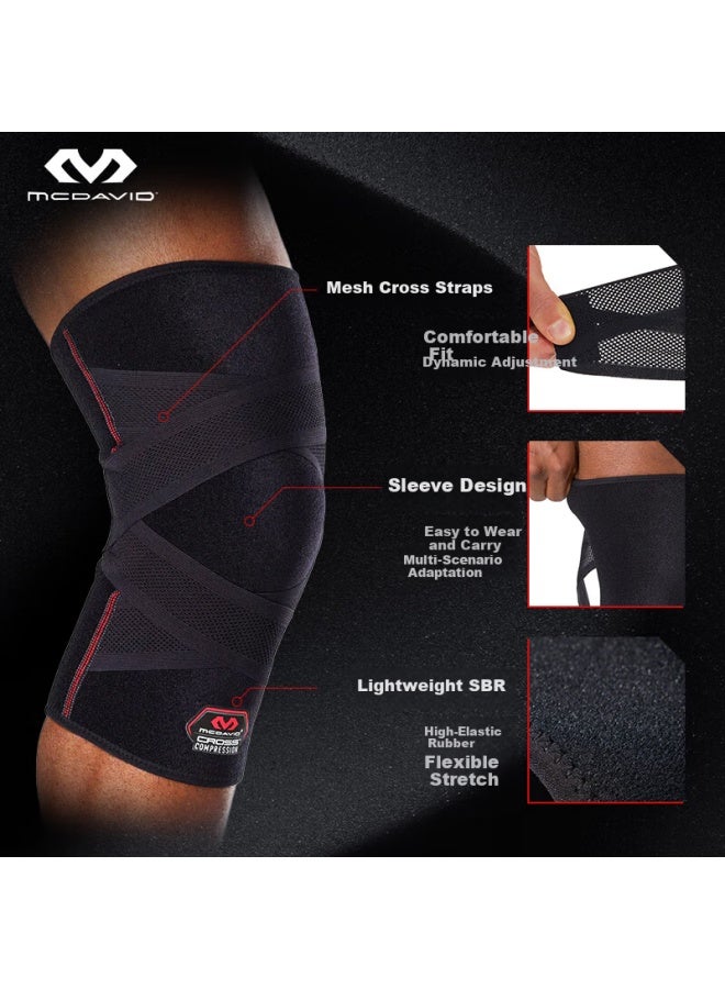Mcdavid Strapped Sports Knee Brace Basketball Running Training Meniscus Knee Support 10620 Size S - Image 1