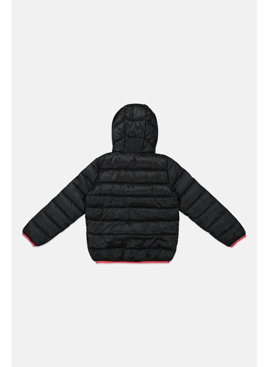 Champion Kids Boy Sportswear Fit Outdoor Jacket, Black  - Image 2