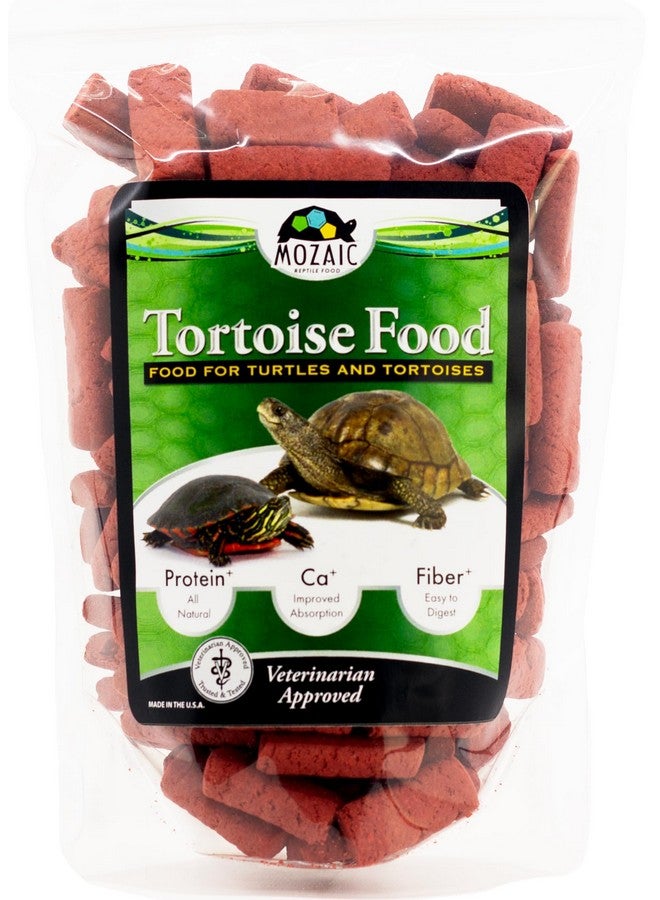 Mozaic Mozaic Tortoise Food | Complete Formulated Diet for Tortoises | Small Red Biscuit (1" x 1/2") (15 Ounce (Pack of 1))  - Image 1