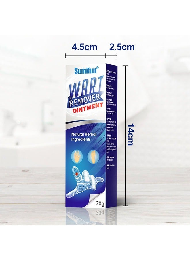 Sumifun Wart Remover Ointment 20g, Natural Herbal Ingredients, Skin Tag and Common Warts Treatment, Relief Discomfort, Fast Acting, Easy Treatment, for All Ages Safe, Easy to Carry, Skin Tag Remover - Image 3