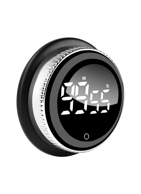 مؤقت مطبخ رقمي، مؤقت عداد تنازلي مغناطيسي للطهي مع شاشة LED كبيرة وسطوع، مؤقت منبه سهل الاستخدام للاطفال وكبار السن، حجم قابل للتعديل للطبخ والعمل