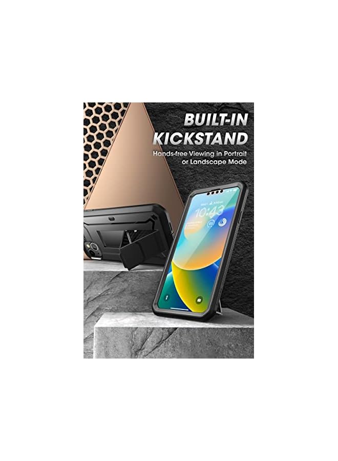 SupCase Unicorn Beetle Pro Case for iPhone 14 / iPhone 13 6.1", Built-in Screen Protector & Kickstand & Belt-Clip Heavy Duty Rugged Case - Image 5