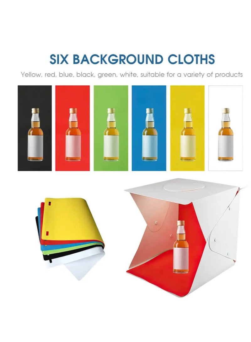 6 Background Folding Portable Photo Lighting Studio Shooting Tent Box 15*15  - Image 1