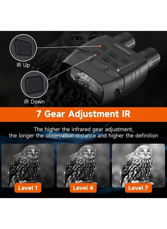 HEXEUM - Night Vision Goggles Night Vision Binoculars for Adults - Digital Infrared Binoculars can Save Photo and Video with 32GB Memory Card - Image 1