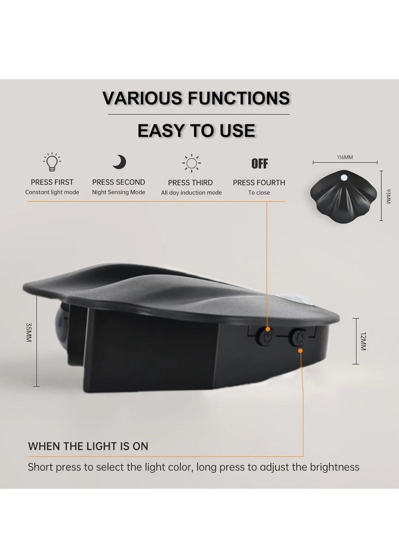 1pc Battery Operated Wall Lights, LED Picture Lights for Wall with Motion Detection, Rechargeable & Magnetic Wireless Wall Lights Battery Operated for Paintings, Art (Black) - Image 5