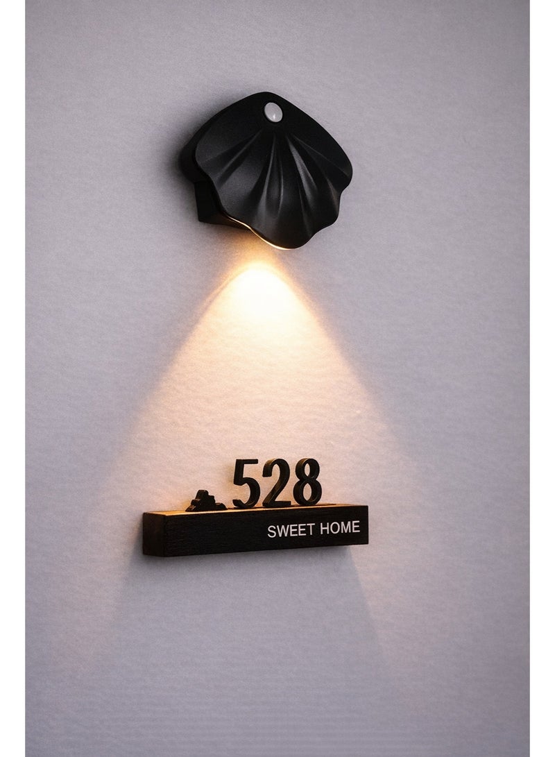 سيسلي مصباح حائط LED بحساس حركة عدد 1، مصباح صور مغناطيسي لاسلكي قابل للشحن، إضاءة حائط تعمل بالبطارية للديكور واللوحات والخزانة والممر باللون الأسود - Image 2