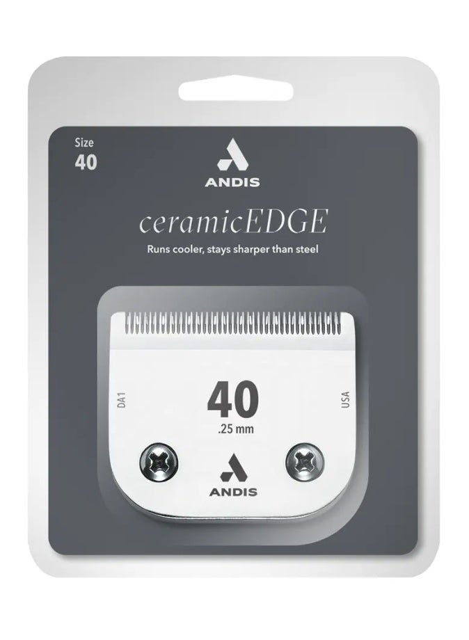 Andis Ceramic Edge® Detachable Blade - Size 40 (0.25mm) - Image 2