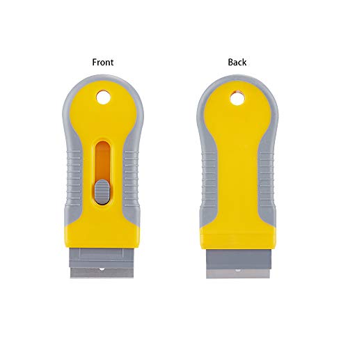WEGAZ Razor Blade Scrape with 15pcs Extra Blades, Scraper Tool, Razor Blade Retractable, Paint Stripping Tool, Cleaning Tool for Removing Labels, Stickers, Decals, Paint from Glass and Stovetop-WEGAZ - Image 3