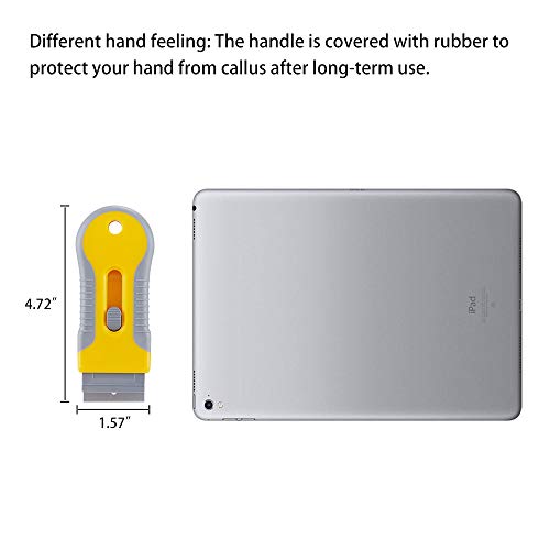 WEGAZ Razor Blade Scrape with 15pcs Extra Blades, Scraper Tool, Razor Blade Retractable, Paint Stripping Tool, Cleaning Tool for Removing Labels, Stickers, Decals, Paint from Glass and Stovetop-WEGAZ - Image 4