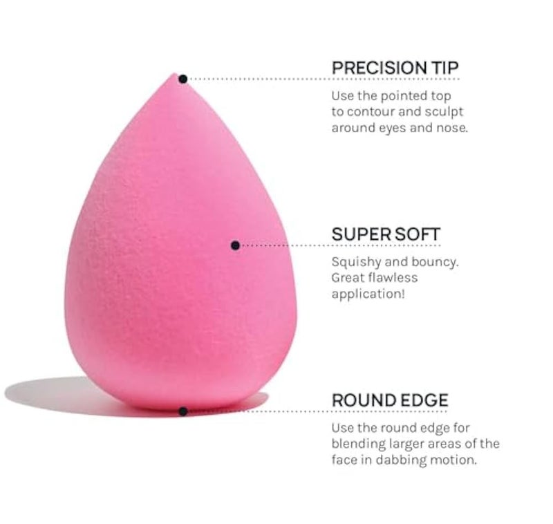 RIXTEC (pack 2) 6-in-1 Professional Beauty Blender Sponge for Face Makeup with Cotton Pad Foundation - Image 2