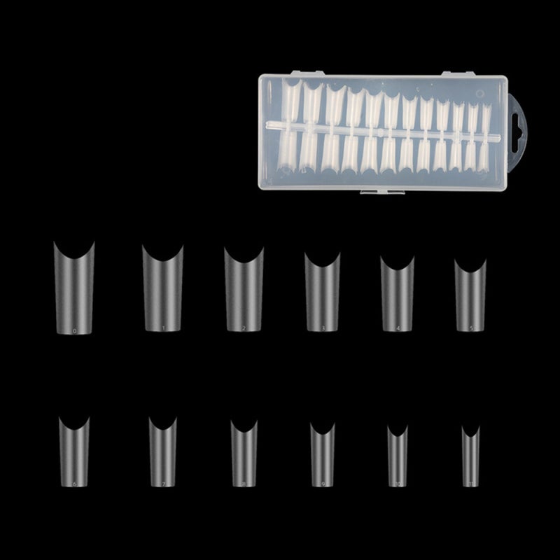 Full Cover False Nails: 240 Pieces 10 Sizes 9 Styles Soft Thin ABS Material - Traceless Natural Fit Easy To Trim Remove for Home Nail Salon DIY Manicure Art - Image 1