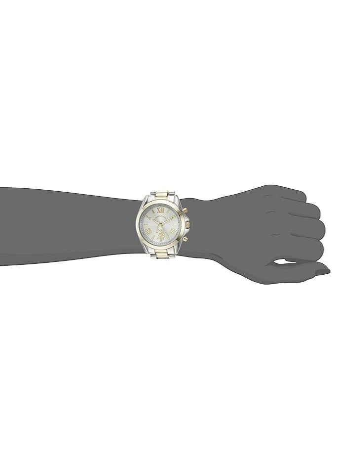 POLO Women's Quartz Watch, Analog Display and Gold Plated Strap - Image 2