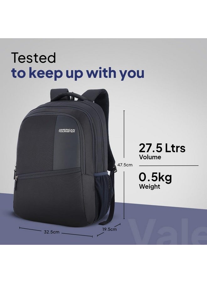 AMERICAN TOURISTER American Tourister Valex 28 Ltrs Large Laptop Backpack with Bottle Pocket and Front Organizer- Blue  - Image 2