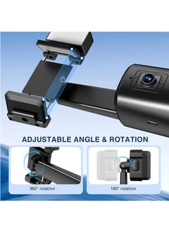 General Auto Face Tracking Tripod 360° Rotating Auto Tracking Phone Stand, No App, Phone Camera Stand with Remote and Gesture Control, Rechargeable Smart Shooting Stand for Live Video Recording Tiktok（Black）  - Image 4