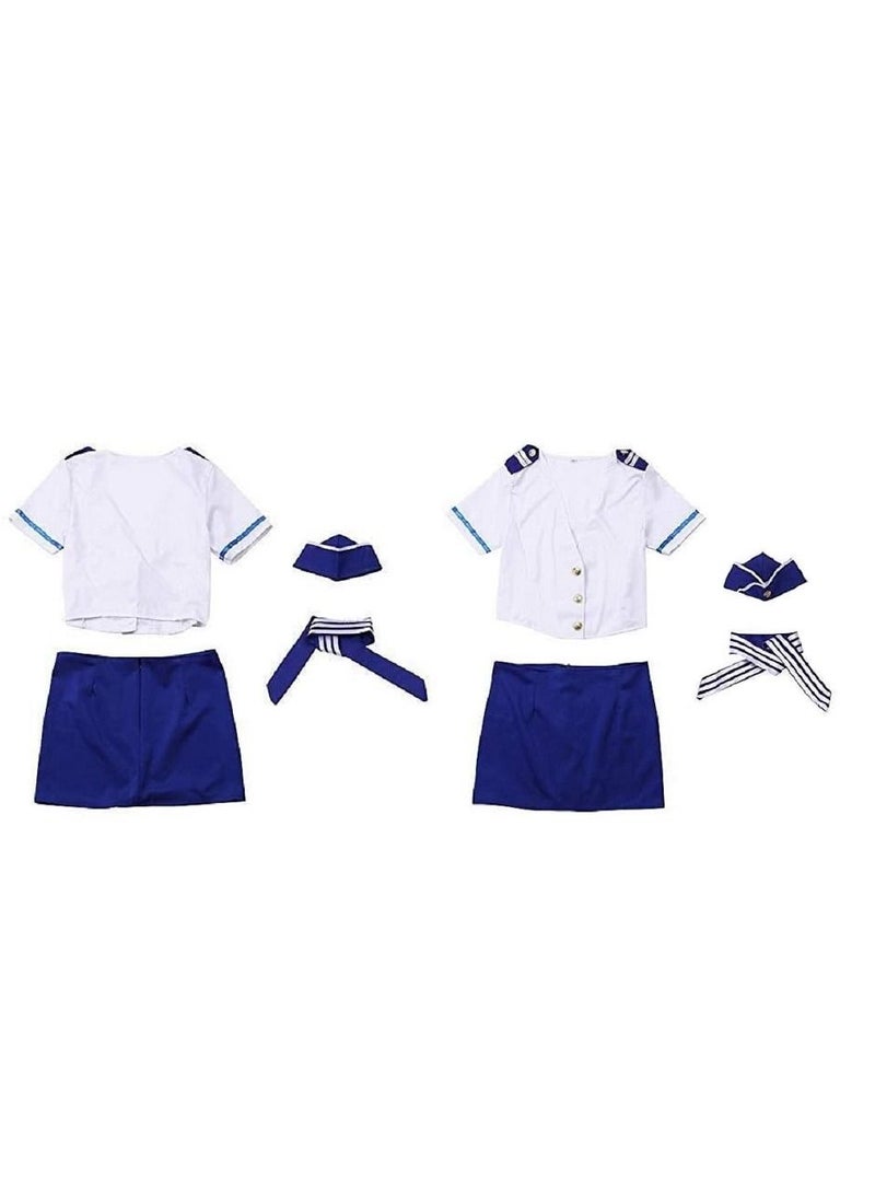 Generic - Flight Attendant  Air Hostess Costume Uniform For Women - Image 1