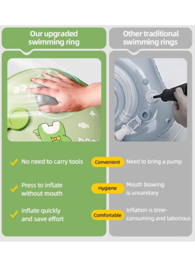Baby Swimming Ring, Kids Swim Ring, Baby Pool Tube with Safety Belts, Toddler Water Pool Ring, Underarm Floats, Infant Life Vest for Safe Water Play, Pool Party Accessories for 0-3 Years Toddlers and Kid - Image 3