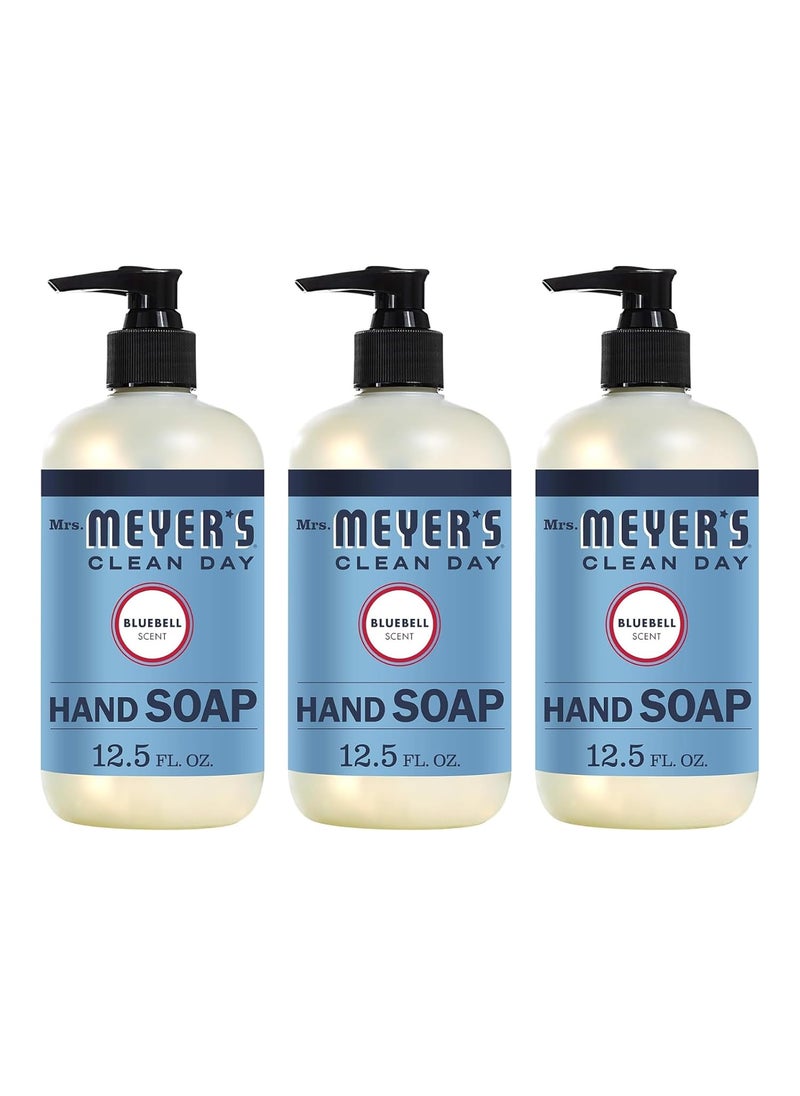 Mrs. Meyer's Clean Day - Mrs. Meyer's Clean Day Liquid Hand Soap, Bluebell, 12.5 Fl Oz (Pack of 3) - Image 1