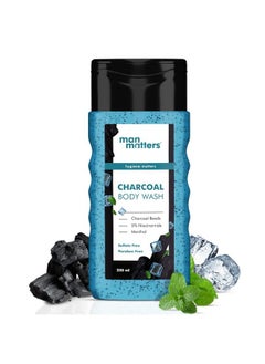 Man Matters 3 In 1 Action Charcoal Body Wash ; Activated Charcoal Menthol & 5% Niacinamide ; For Instant Freshness Odor Protection & Deep Cleansing ; 24 Hour Freshness ; 250Ml  - Image 2