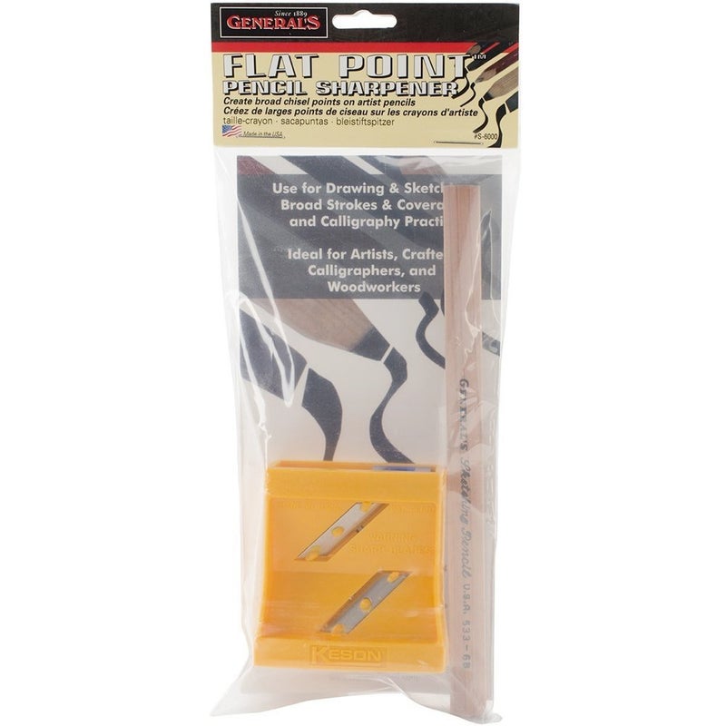 General's General Pencil Flat Point Sharpener,Black - Image 4