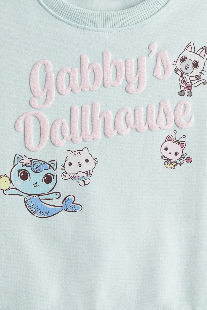 اتش اند ام سويت شيرت مزيّنة بطبعة