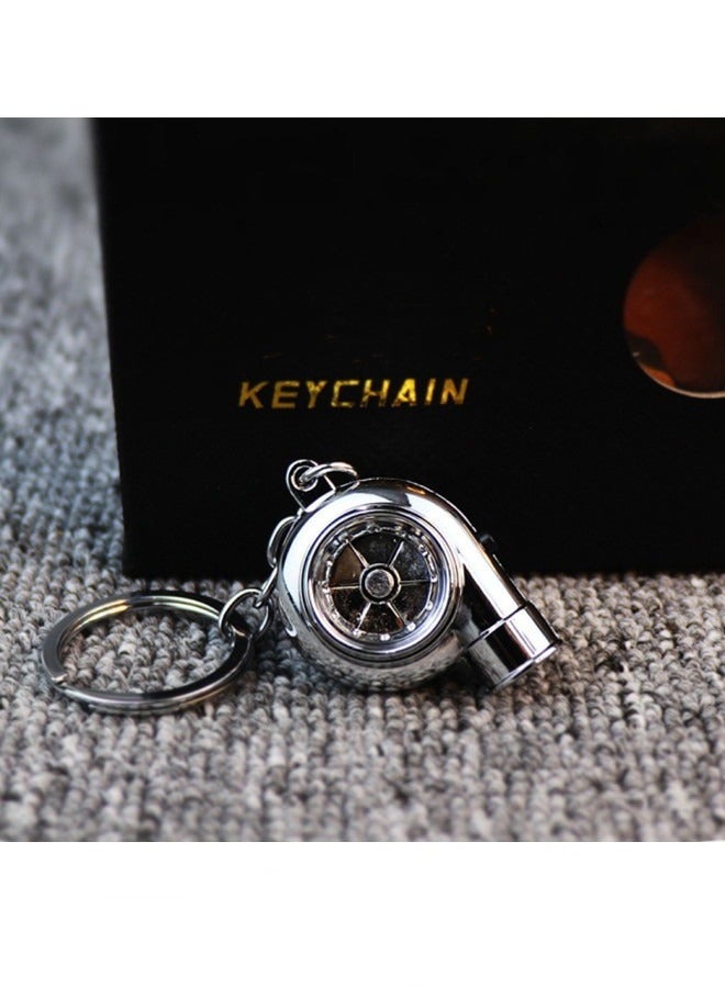 Turbo Car Electronic Keychain with Sounds LED Light, Stylish Car Flashlight Turbo Keychain, DIY Rotating Key Holder, Car Decorations Perfect Gifts - Image 3
