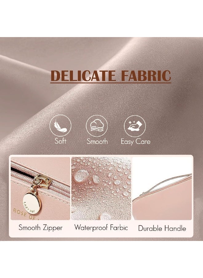 LAZER Pink Travel Cosmetic Makeup Pouch for Women - Image 3