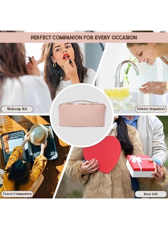 LAZER Pink Travel Cosmetic Makeup Pouch for Women - Image 2