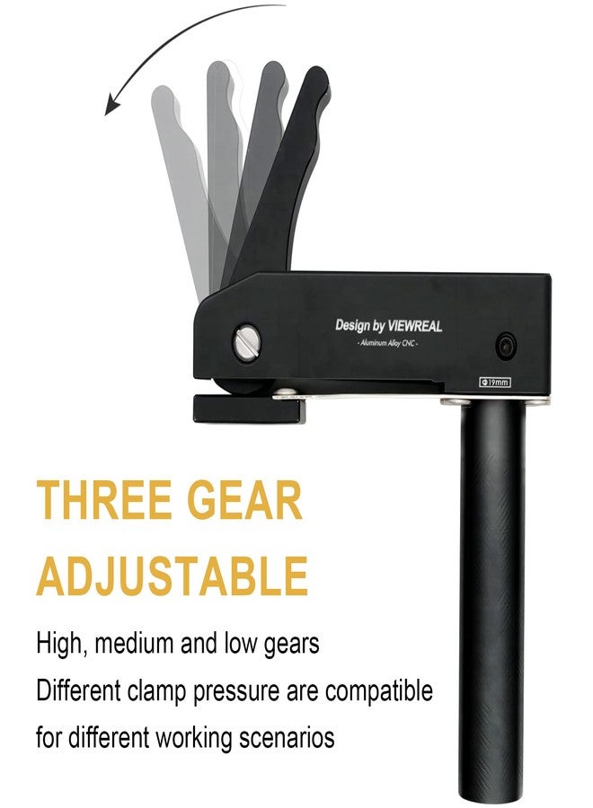 ViewReal 2 Pack 3/4 Inch (19mm) MFT Bench Dog Clamps, Aluminum Alloy Hold Down Clamps for Woodworking with Quick Release, Adjustable Benchtop Clamps for Secure Workholding and Versatile Use - Image 4