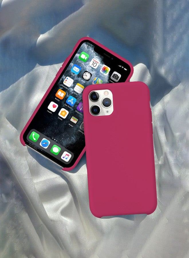 CATANES [for iPhone 11 Pro Max] Silicone Case Shockproof Protective Case Anti Scratch Smooth Case Cover/Merlot - Image 1