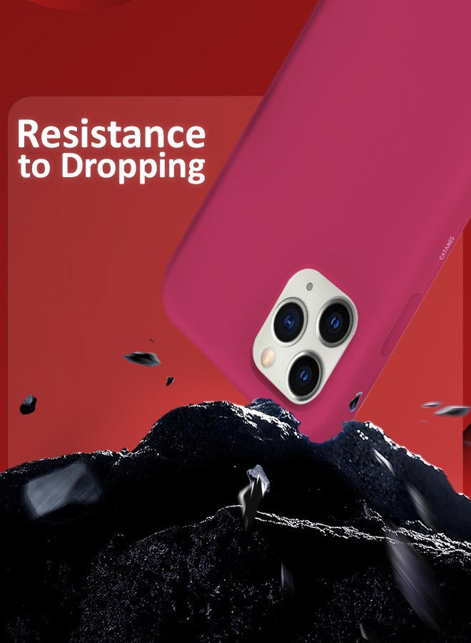 CATANES [for iPhone 11 Pro Max] Silicone Case Shockproof Protective Case Anti Scratch Smooth Case Cover/Merlot - Image 3