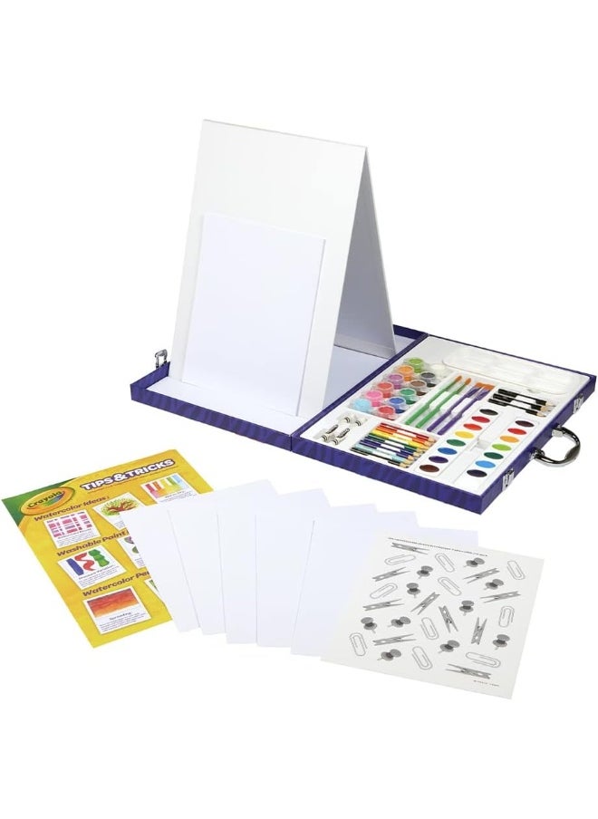 Crayola Crayola Table Top Easel & Paint Set, Kids Painting 65+ Pieces  - Image 1