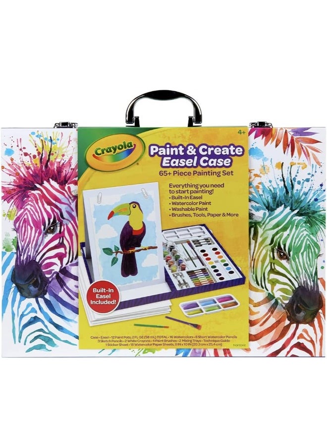 Crayola Crayola Table Top Easel & Paint Set, Kids Painting 65+ Pieces  - Image 3