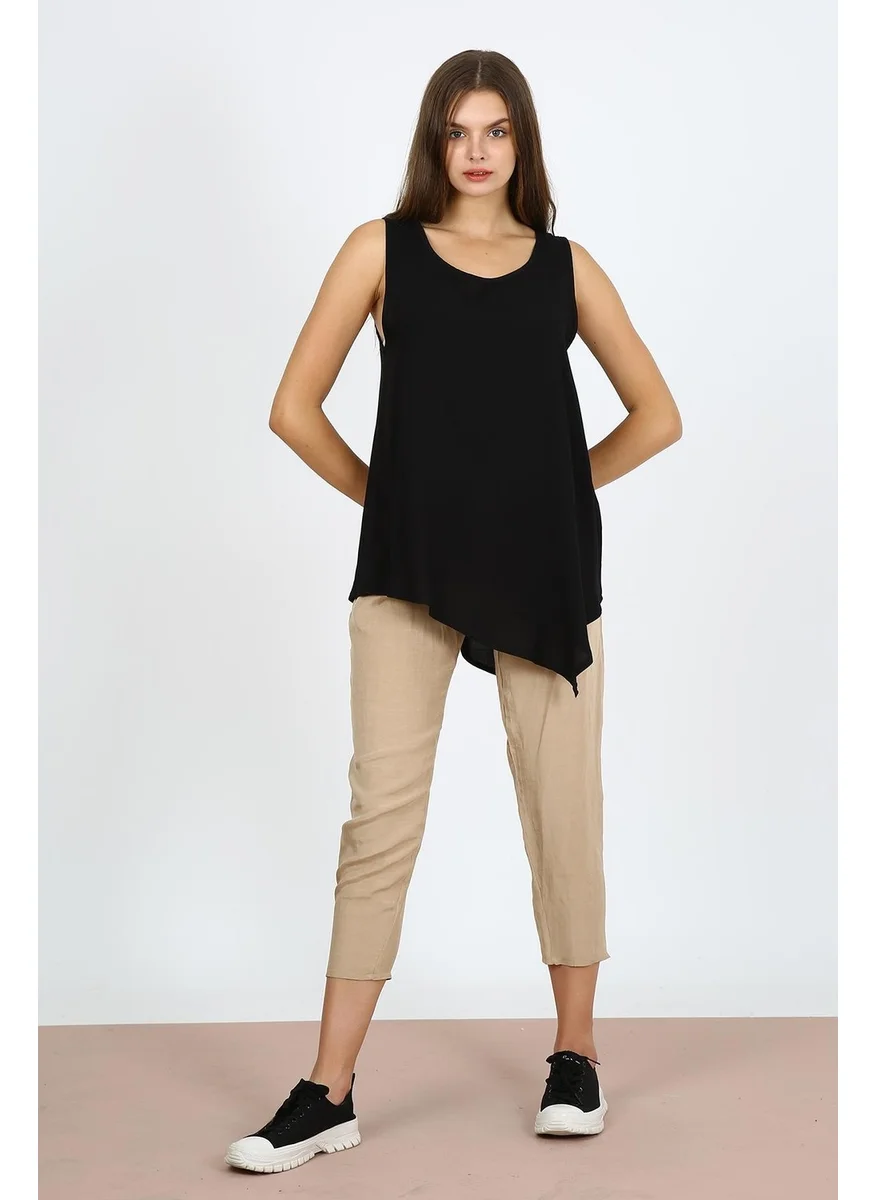 Alexander Gardi Alexandergardı Sleeveless Asymmetrical Blouse (B21-35500)