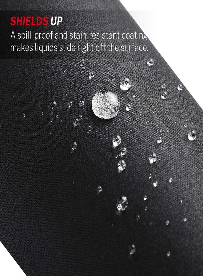 MROCO Mouse Pad 3-Pack [30% Larger] with Anti-Fray Stitched Edges, Premium Waterproof Surface, Non-Slip Rubber Base, Computer & Gaming Mouse Mat for Laptop, Office & Home, 8.5 x 11 in, Black - Image 5