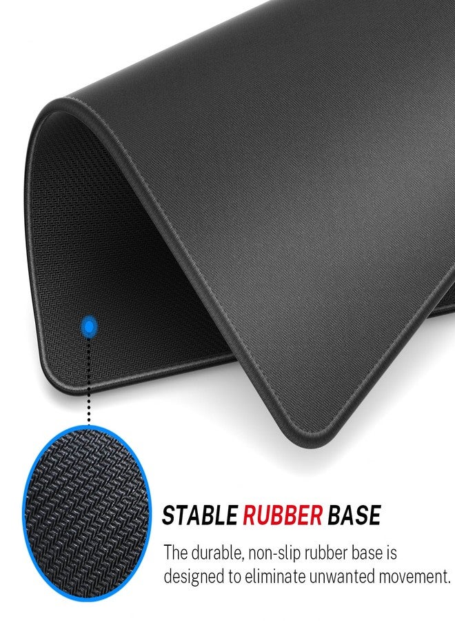 MROCO Mouse Pad 3-Pack [30% Larger] with Anti-Fray Stitched Edges, Premium Waterproof Surface, Non-Slip Rubber Base, Computer & Gaming Mouse Mat for Laptop, Office & Home, 8.5 x 11 in, Black - Image 4