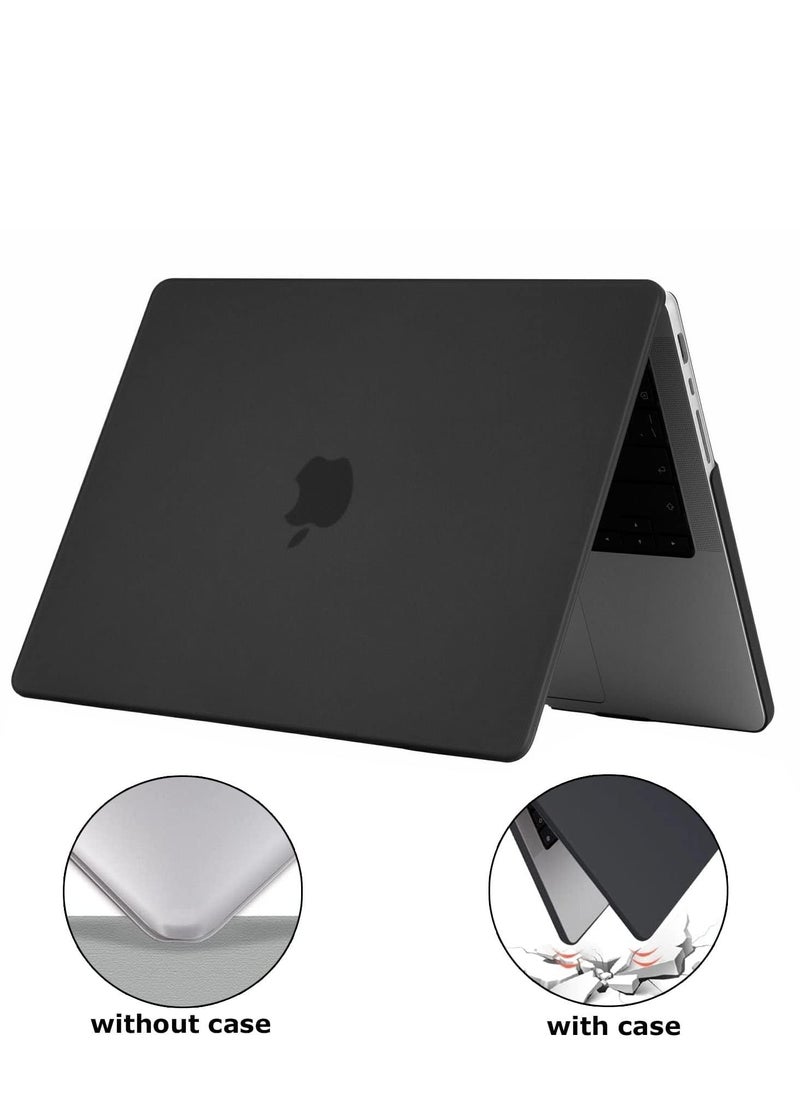 Generic - Compatible with MacBook Air 13 Inch Case 2022 2021-2018 M1 A2337 A2179 A1932 with Retina Display Plastic Hard Shell Case (Matte Black) - Image 1