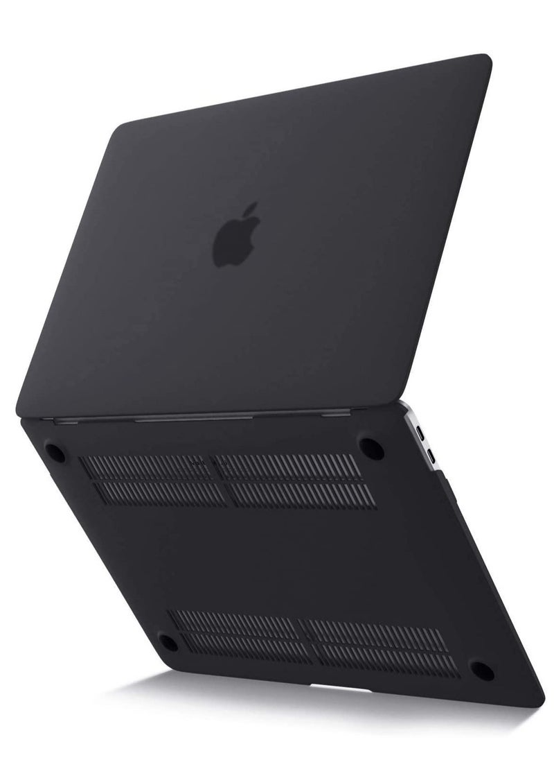 Generic - Compatible with MacBook Air 13 Inch Case 2022 2021-2018 M1 A2337 A2179 A1932 with Retina Display Plastic Hard Shell Case (Matte Black) - Image 1