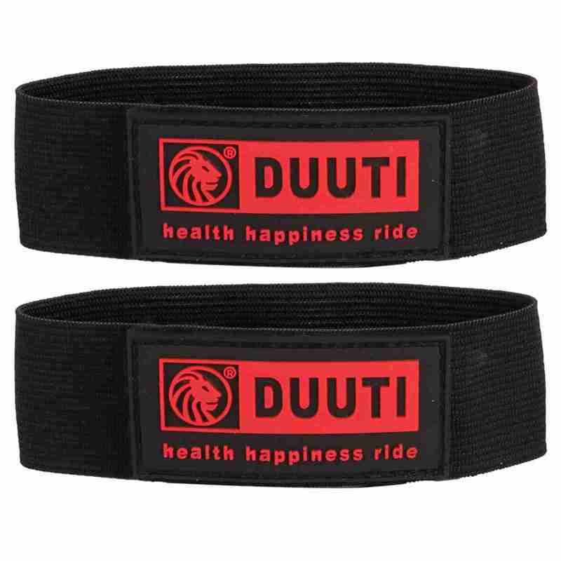 DUUTI Bicycle Leg Bands: Non Slip Elastic Bike Puttees for Cycling - Sturdy Stretchable Straps Keep Pants Clean, Protect From Chain Grease, Lock Out Cold Wind for Commuters Outdoor Riders - Image 2
