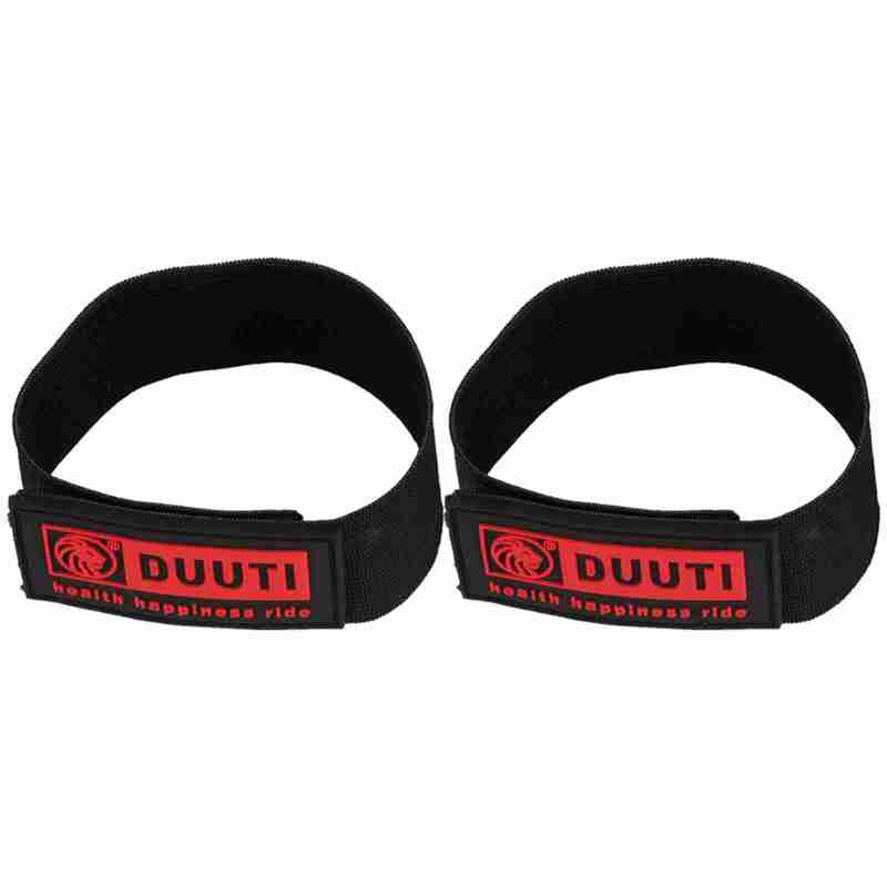 DUUTI Bicycle Leg Bands: Non Slip Elastic Bike Puttees for Cycling - Sturdy Stretchable Straps Keep Pants Clean, Protect From Chain Grease, Lock Out Cold Wind for Commuters Outdoor Riders - Image 1